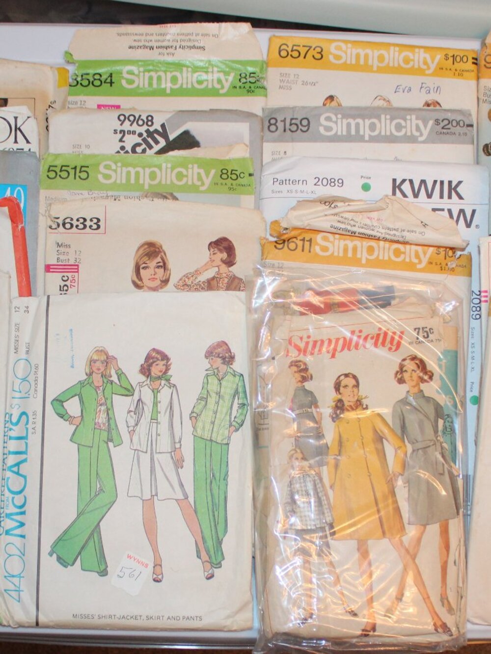 Vintage Sewing Patterns 60’s-90’s Lot Simplicity And Others 21 Patterns lot003